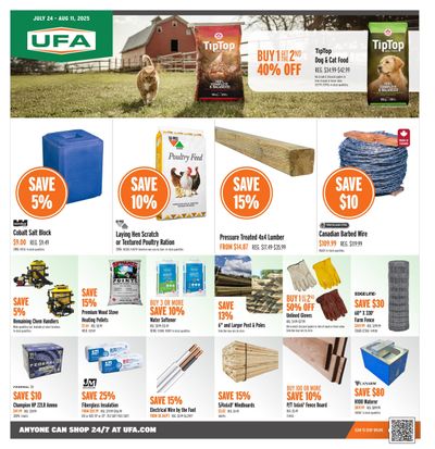 UFA Co-operative Limited Flyer July 24 to August 11