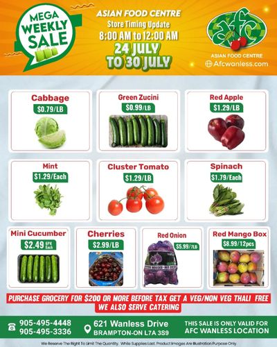 Asian Food Centre (Wanless Dr.) Flyer July 24 to 30