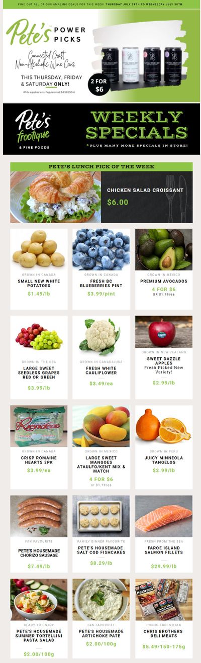 Pete's Fine Foods Flyer July 24 to 30