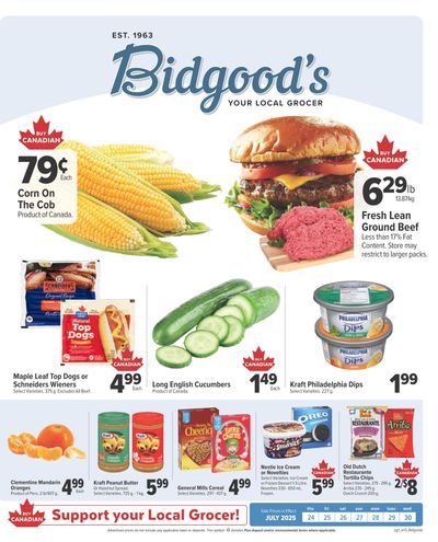 Bidgood's Flyer July 24 to 30