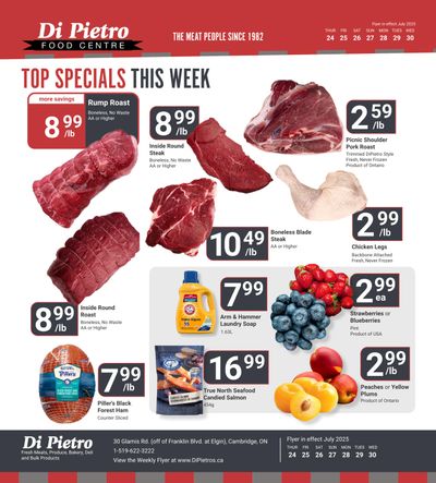 Di Pietro Food Centre Flyer July 24 to 30