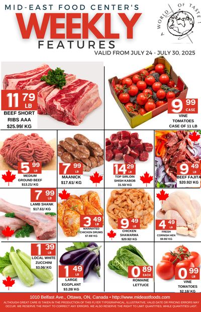 Mid-East Food Centre Flyer July 24 to 30