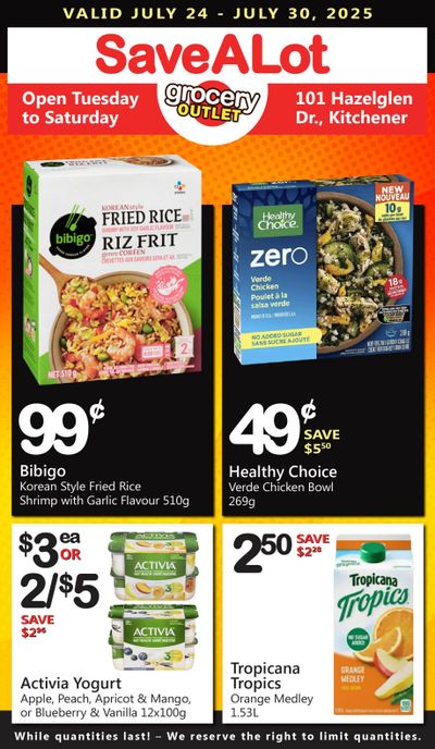 SaveALot Grocery Outlet Flyer July 24 to 30