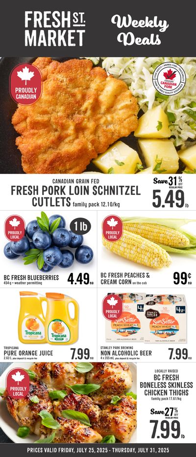 Fresh St. Market Flyer July 25 to 31