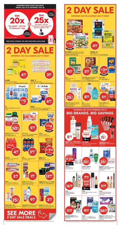 Shoppers Drug Mart (ON) Flyer July 26 to 31