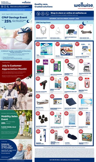 Wellwise By Shoppers Flyer July 26 to August 1