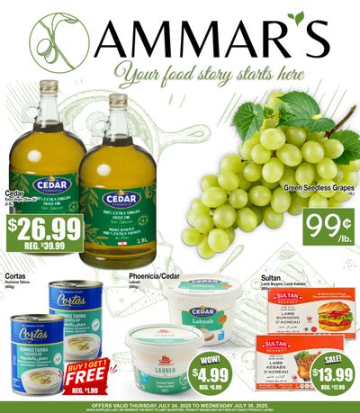 Ammar's Halal Meats Flyer July 24 to 30