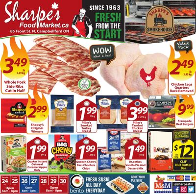 Sharpe's Food Market Flyer July 24 to 30