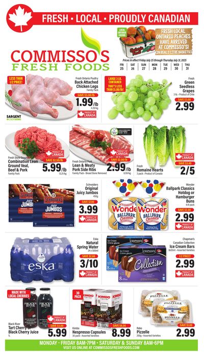 Commisso's Fresh Foods Flyer July 25 to 31