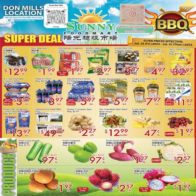 Sunny Foodmart (Don Mills) Flyer July 25 to 31