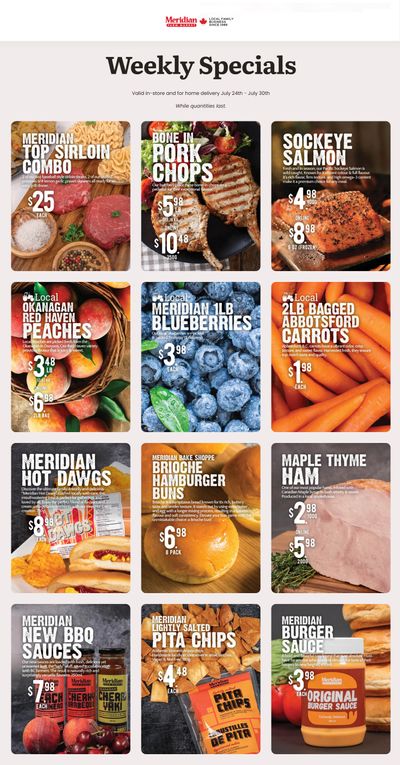 Meridian Farm Market Flyer July 24 to 30