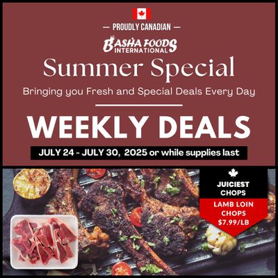 Basha Foods International Flyer July 24 to 30