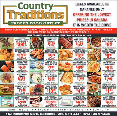 Country Traditions Flyer July 24 to 31