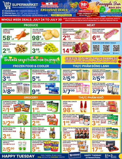 88 Supermarket Flyer July 24 to 30