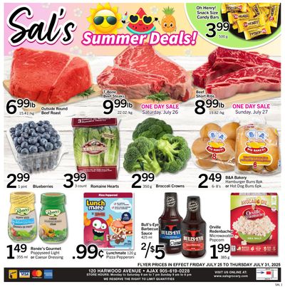 Sal's Grocery Flyer July 25 to 31