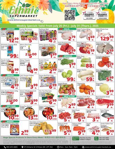 Ethnic Supermarket (Milton) Flyer July 25 to 31