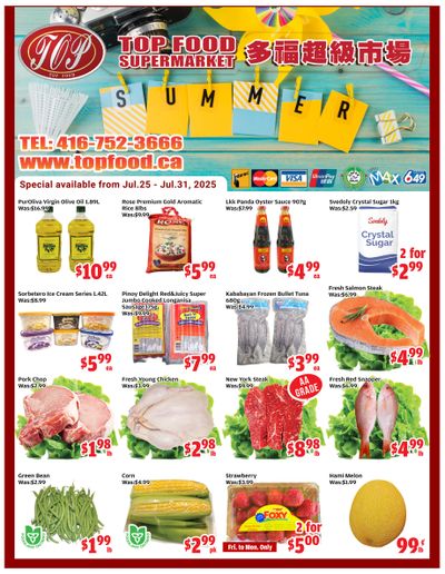 Top Food Supermarket Flyer July 25 to 31