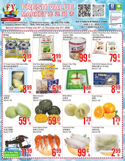 Fresh Value (Scarborough) Flyer July 25 to 31