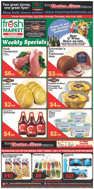 Fresh Market Foods Flyer July 25 to 31