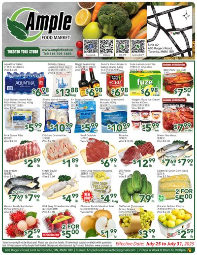 Ample Food Market (North York) Flyer July 25 to 31