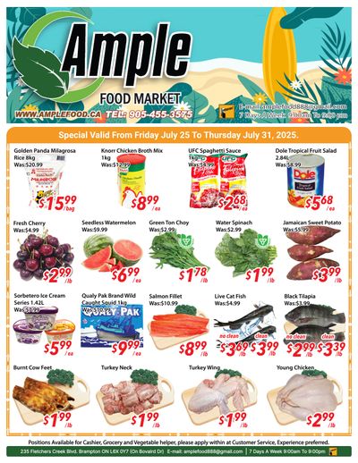 Ample Food Market (Brampton) Flyer July 25 to 31