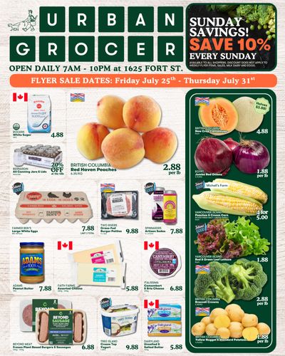 Urban Grocer Flyer July 25 to 31