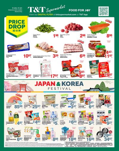 T&T Supermarket (London & Waterloo) Flyer July 25 to 31