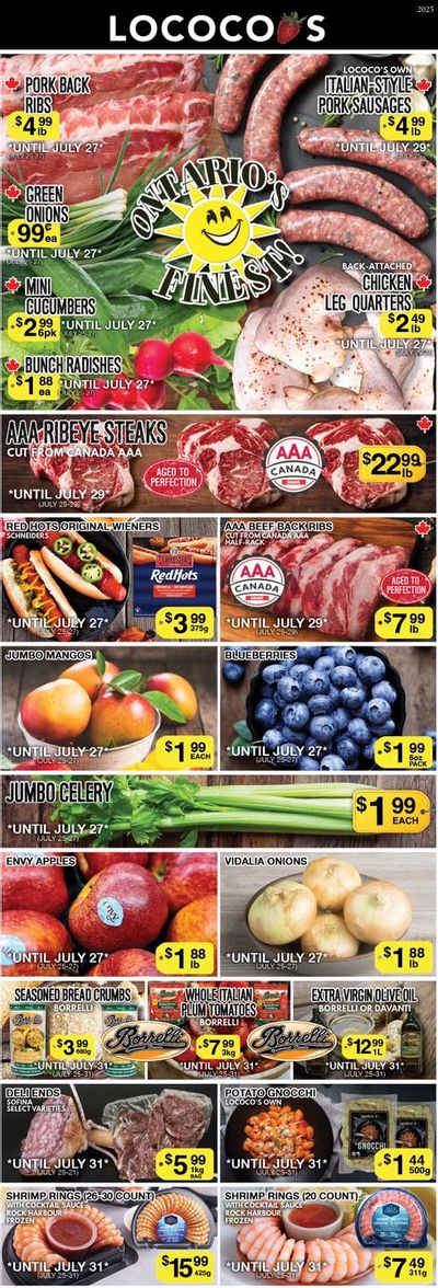 Lococo's Flyer July 25 to 27