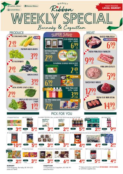 Market Ribbon Flyer July 25 to 31