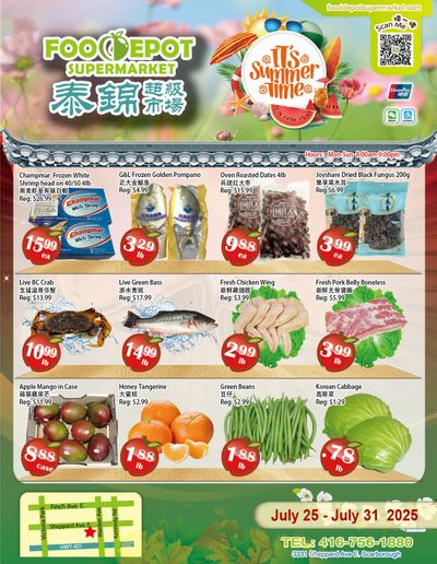 Food Depot Supermarket Flyer July 25 to 31