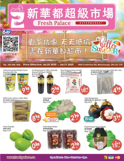 Fresh Palace Supermarket Flyer July 25 to 31