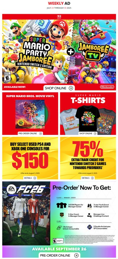 GameStop Flyer July 24 to 30