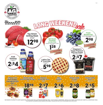 AG Foods Flyer July 25 to 31
