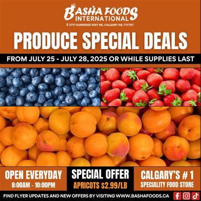Basha Foods International Weekend Deals Flyer July 25 to 28