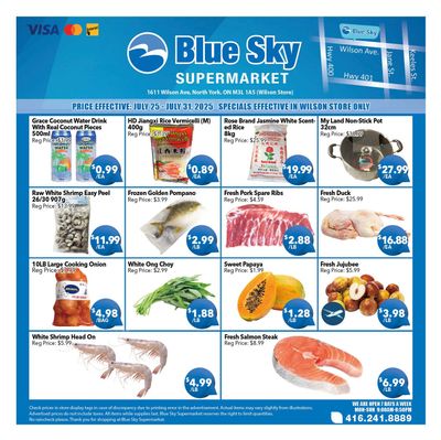 Blue Sky Supermarket (North York) Flyer July 25 to 31