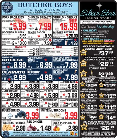 Butcher Boys Grocery Store Flyer July 25 to August 4