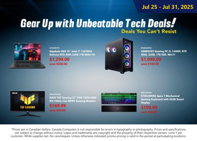 Canada Computers Flyer July 25 to 31