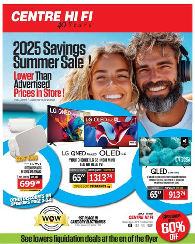 Centre Hi-Fi Flyer July 25 to 31