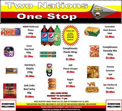 Two Nations One Stop Flyer July 25 to 31