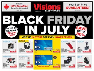 Visions Electronics Flyer July 25 to 31