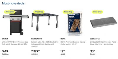 Rona Canada Clearance Sale + Flyer: Save up to 40% off Patio Furniture + More