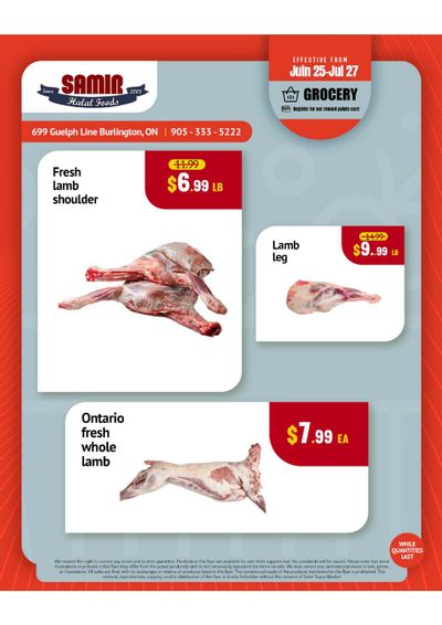 Samir Supermarket Flyer July 25 to 27