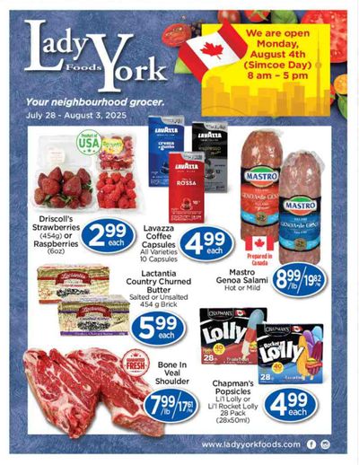 Lady York Foods Flyer July 28 to August 3