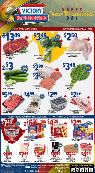 Victory Meat Market Flyer July 29 to August 2