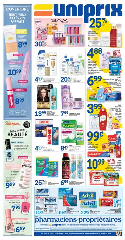 Uniprix Flyer July 31 to August 6