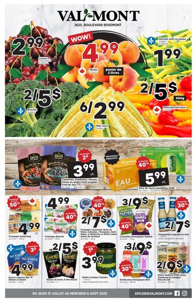 Val-Mont Flyer July 31 to August 6