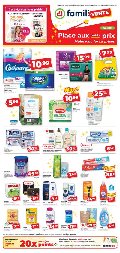 Familiprix Sante Flyer July 31 to August 6