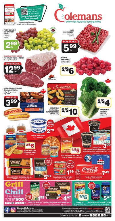 Coleman's Flyer July 31 to August 6