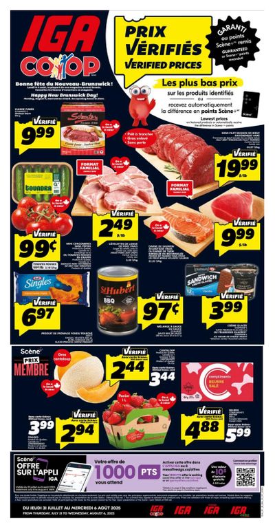 IGA (NB) Flyer July 31 to August 6