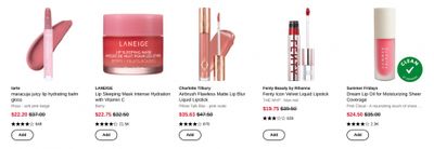 Sephora Canada: Save up to 50% on Select Lip Products + More